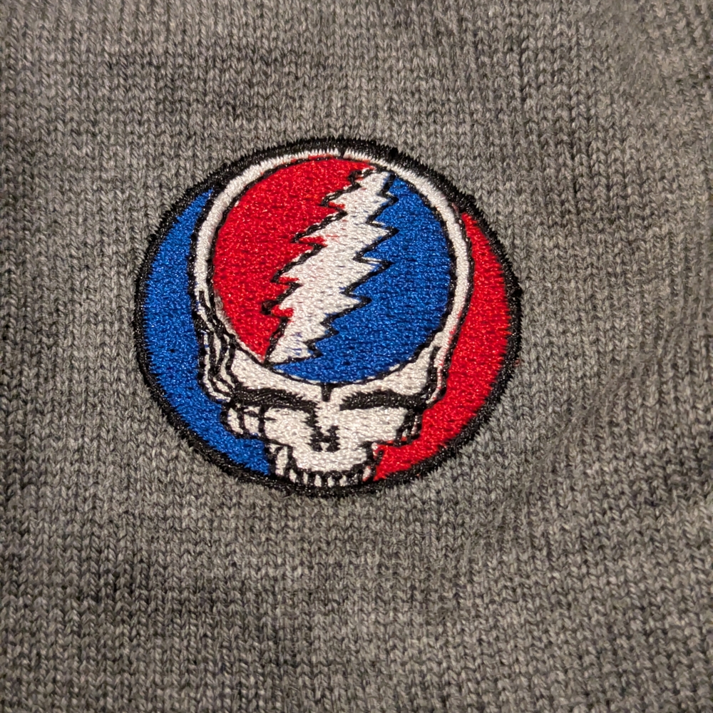 Grateful Dead x Section 119 V Neck Sweater M NWOT Steal Your Face Logo